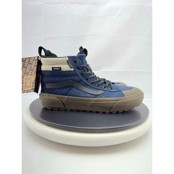 Vans Sk8 Hi MTE-2 Womens Size 8 Utility Navy Khaki Waterproof Hiking Boots Shoes - Picture 5 of 12